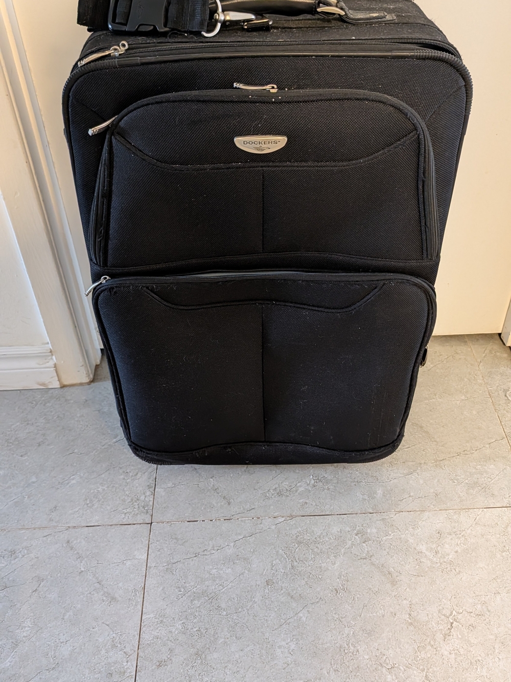 Dockers Black Wheeled Carry-On Luggage